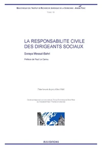 La responsabilité civile des dirigeants sociaux