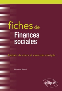 Livres télécharger pdf gratuitement Fiches de finances sociales PDF PDB par Messaoud Saoudi 9782340035973 (Litterature Francaise)