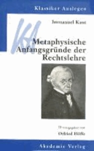 Metaphysische Anfangsgründe der Rechtslehre.