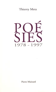 Poésies (1978-1997)