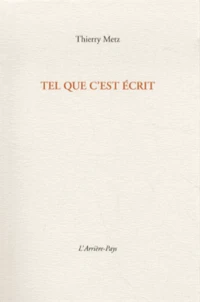 Tel que c'est écrit