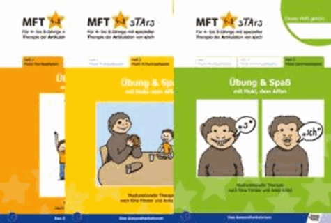 MFT Stars 3 Hefte Mukis Mund-, Schluck-, Sprechspaßspiele (Set) - Übung und Spaß mit Muki, dem Affen.