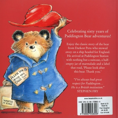 Paddington. The original story of the bear from Darkest Peru  avec 1 CD audio