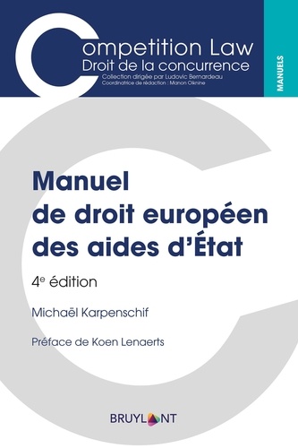 Manuel de droit européen des aides d'Etat 4e édition