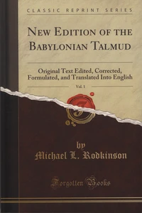 New Edition of the Babylonian Talmud
