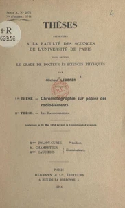 Chromatographie sur papier des radioéléments