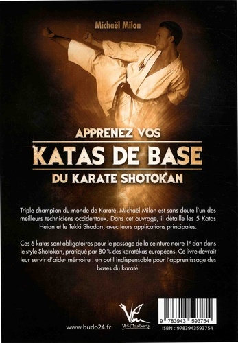 Apprenez vos katas de base du karaté shotokan. 5 Heian, Tekki Shodan
