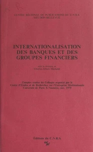 Internationalisation des banques et des groupes financiers