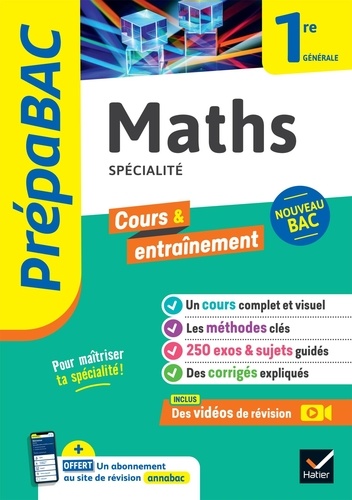 Maths Spécialité 1re générale  Edition 2024