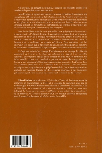 Versus : la version réfléchie. Anglais-français. Volume 1, Repérages et paramètres