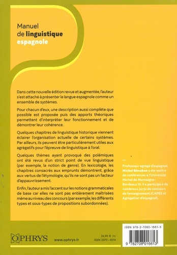 Manuel de linguistique espagnole 3e édition