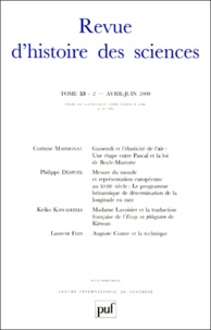 Michel Blay et  Collectif - Revue D'Histoire Des Sciences Tome 53 N° 2 Avril-Juin 2000.
