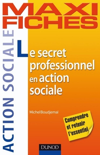 Michel Boudjemaï - Maxi fiches. Le secret professionnel en action sociale.