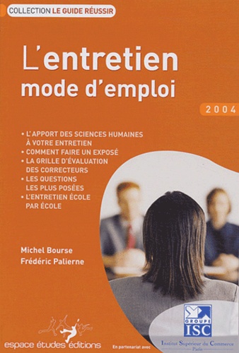 Michel Bourse et Frédéric Palierne - L'entretien mode d'emploi.