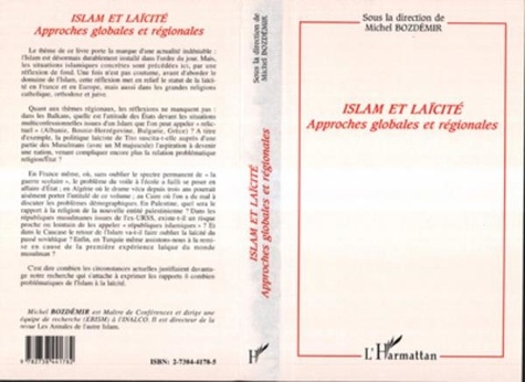 Michel Bozdémir - Islam et laïcité - Approches globales et régionales, [colloque international, Istanbul, 22-24 septembre 1994].