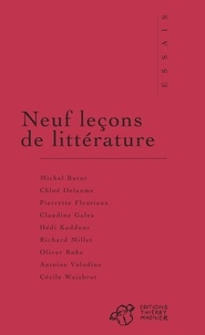 Michel Butor - Neuf leçons de littérature.