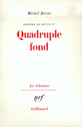 Michel Butor - Quadruple Fond.