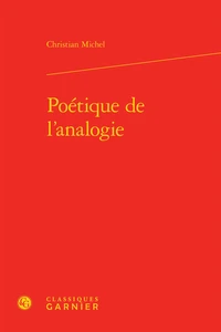 Poétique de l'analogie