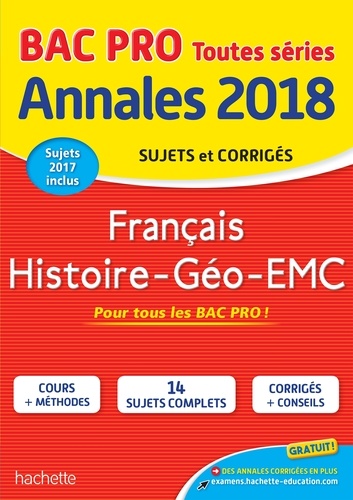 Michel Corlin et Alain Prost - Français, Histoire-Géo-EMC - Sujets et corrigés.