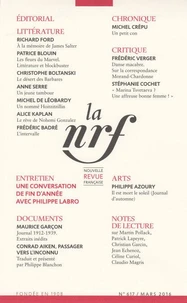 La Nouvelle Revue Française N° 617, Mars 2016