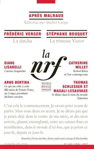 La Nouvelle Revue Française N° 624, mai 2017