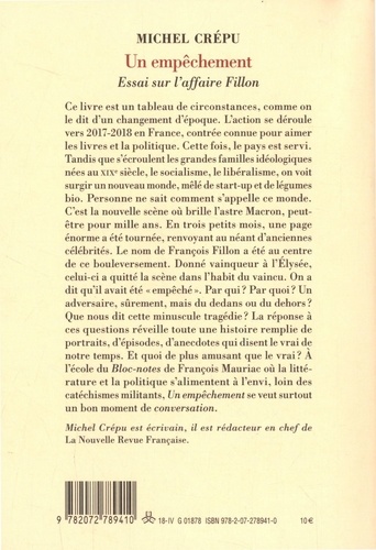 Un empêchement. Essai sur l'affaire Fillon - Occasion