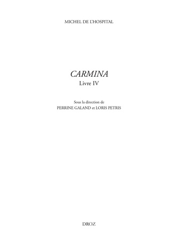 Carmina Tome 4