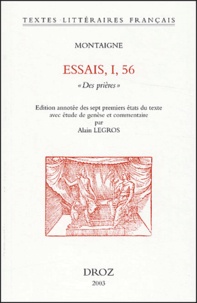 Michel de Montaigne - Essais, I, 56 - "Des prières".