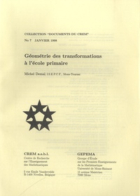 Michel Demal - Géométrie des transformations à l'école primaire.