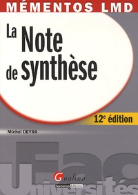 Michel Deyra - La Note de synthèse.