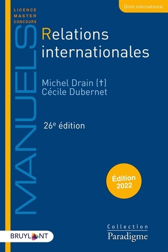 Relations internationales  Edition 2022