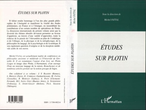 Michel Fattal et  Collectif - Études sur Plotin.