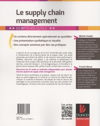Pratique du supply chain management de Michel Fender - Grand Format - Livre  - Decitre