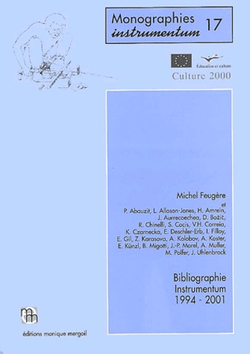 Michel Feugère et  Collectif - Bibliographie Instrumentum 1994-2001. 1 Cédérom