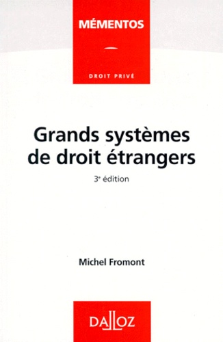 Grands systèmes de droit étrangers 3e édition