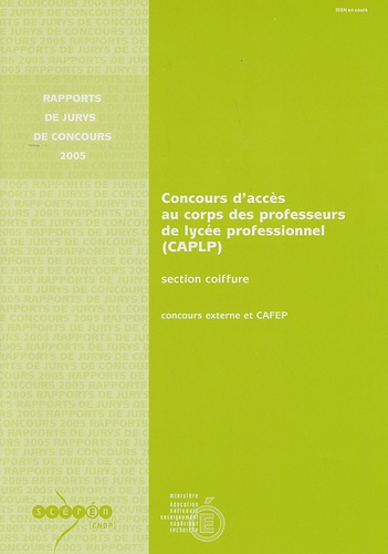 Michel Gavrilovic - CAPLP section coiffure - Concours externe et CAFEP.