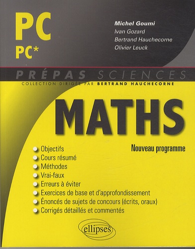 Mathématiques PC/PC*. Nouveau programme