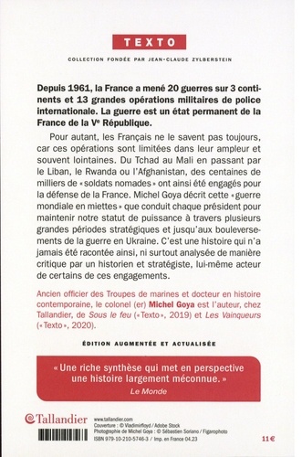 La guerre mondiale de la France. De 1961 à nos jours