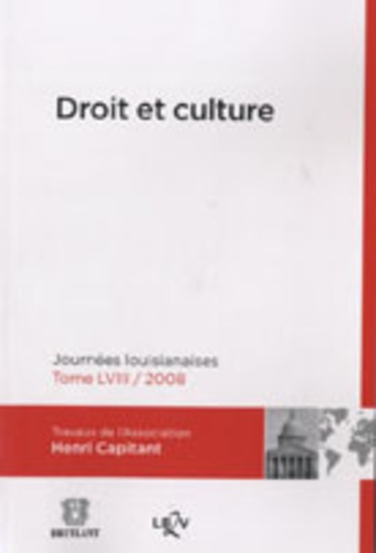 Michel Grimaldi - Droit et culture - Journées louisianaises 2008.