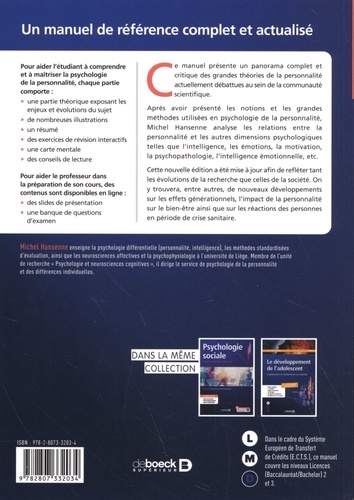 Psychologie de la personnalité 6e édition