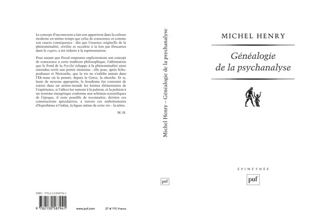 Généalogie de la psychanalyse. Le commencement perdu 3e édition