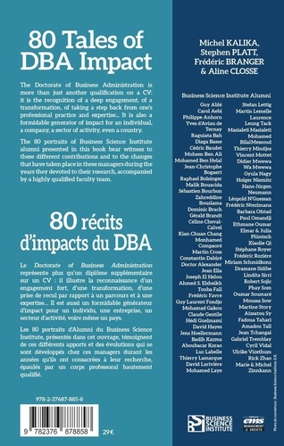 80 Tales of DBA Impact et#8211; 80 récits d'impacts du DBA. 2013-2023