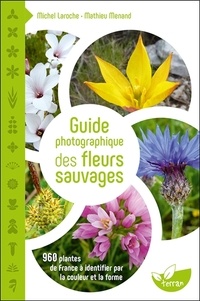 Michel Laroche et Mathieu Menand - Guide photographique des fleurs sauvages - 960 plantes de France à identifier par la couleur et la forme.