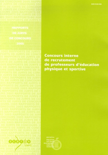 Michel Leblanc - Concours interne de recrutement de professeurs d'éducation physique et sportive te CAER.