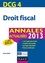 Droit fiscal DCG 4. Annales  Edition 2013