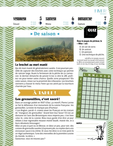 Almanach du pêcheur. Eau douce & mer  Edition 2024
