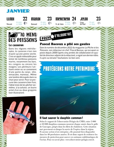 Almanach du pêcheur. Eau douce & mer Edition 2024 - Michel Luchesi
