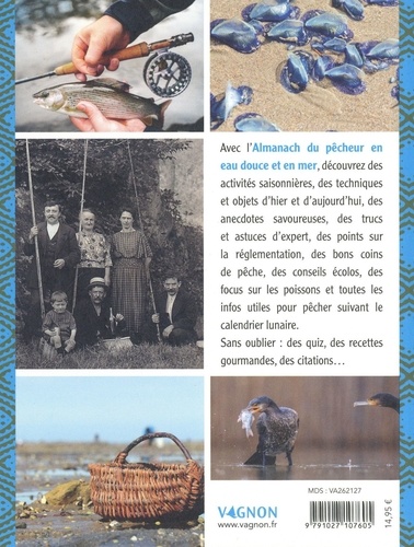 Almanach du pêcheur. Eau douce & mer  Edition 2024