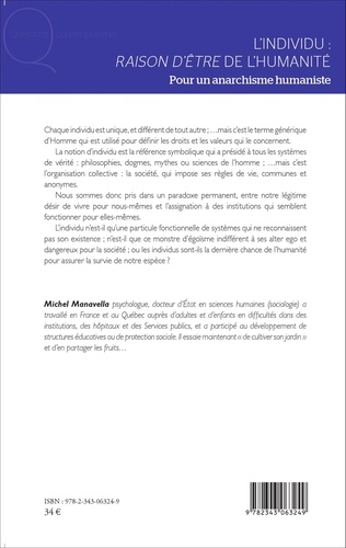 L'individu : raison d'être de l'humanité. Pour un anarchisme humaniste