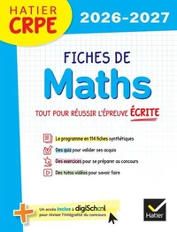 Hatier CRPE - Fiches de Maths - Epreuve écrite d'admissibilité